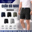 Quần đùi cotton in VINAFA họa tiết , quần đùi nam mặc nhà thấm hút tốt cho nam QD19
