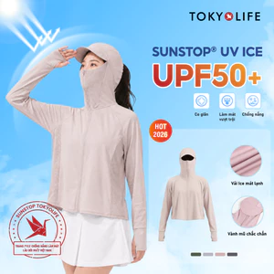 Áo khoác chống nắng TOKYOLIFE SunStop Ice kiểu dáng năng động thoáng khí bảo vệ da toàn diện 40005331