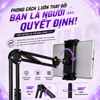 Giá Đỡ Điện Thoại Máy Tính Bảng VUASI S99 Chân Đế Kim Loại Chắc Chắn Cao 1.75m Gập Gọn, Kèm Remote