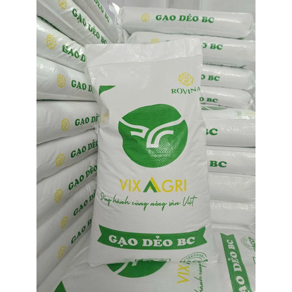 Bao 10kg Gạo b.c dẻo- Gạo Quê cho cơm dẻo thơm đậm gạo