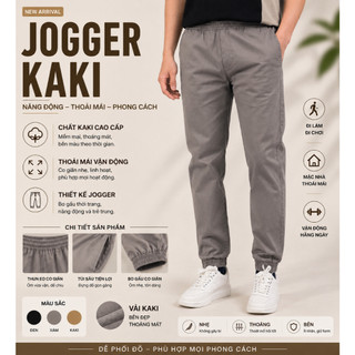 Quần jogger MISFIT form baggy, lưng thun Unisex, chất liệu kaki co giãn cao cấp MIS25