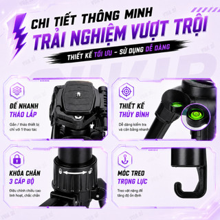 Chân Máy Ảnh, Điện Thoại Đa Năng Cao Cấp VUASI Yunteng 669 Chính Hãng Kèm REMOTE Kết Nối Bluetooth