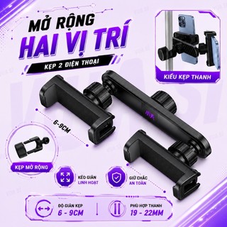 Phụ Kiện Livestream VUASI PJ06 Thanh Ngang 2 Kẹp Máy Điện Thoại  [ KHÔNG BAO GỒM CHÂN ]