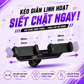 Phụ Kiện Livestream VUASI PJ06 Thanh Ngang 2 Kẹp Máy Điện Thoại  [ KHÔNG BAO GỒM CHÂN ]