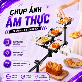 Phụ Kiện Livestream VUASI PJ06 Thanh Ngang 2 Kẹp Máy Điện Thoại  [ KHÔNG BAO GỒM CHÂN ]