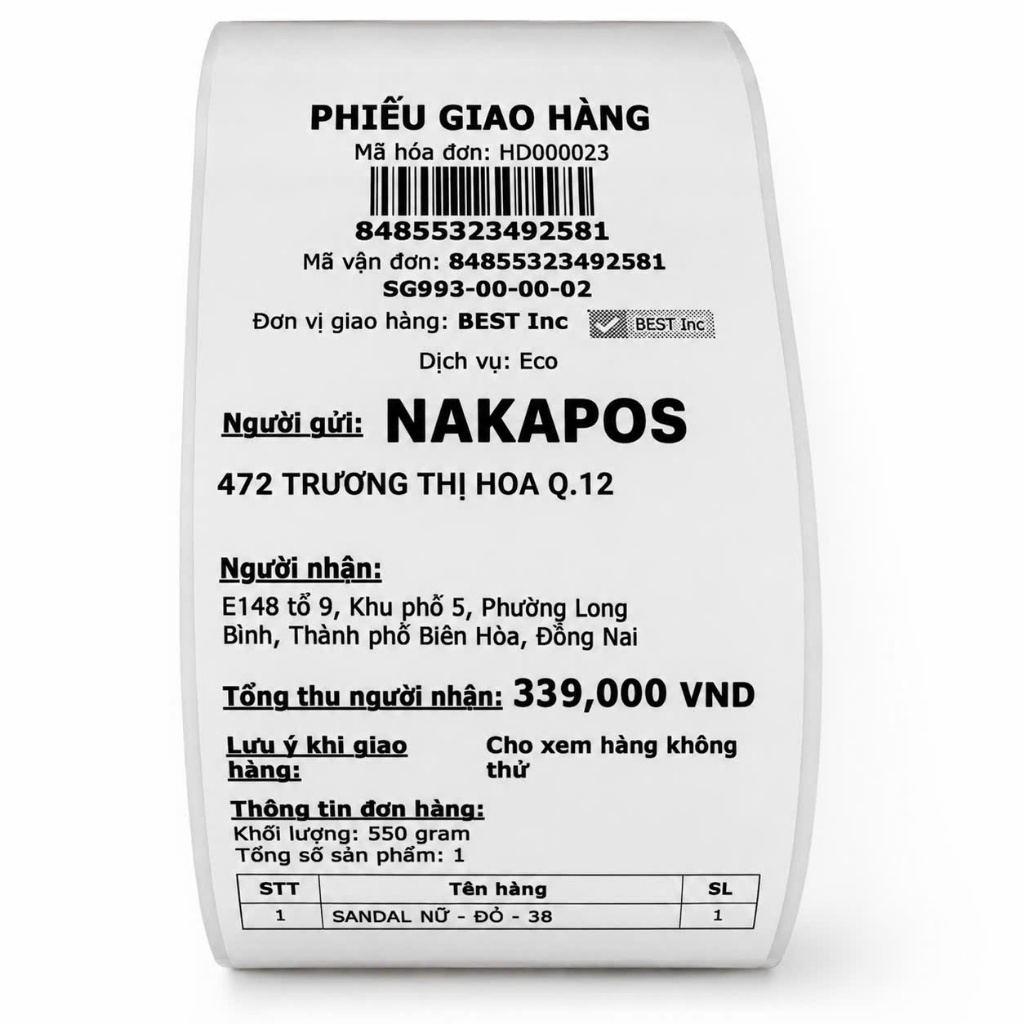 [COMBO 50 CUỘN] Decal in nhiệt K80x30m dán được in đơn Livestream đơn hàng in bill K80x30 K76x30 giấy nhiệt liên tục bự