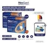 [TẶNG 5 QUÀ] Combo 02 hộp NexGard SPECTRA - Viên nhai phòng và trị nội, ngoại ký sinh dành cho Chó - size XS (2-3.5Kg) — ảnh 1