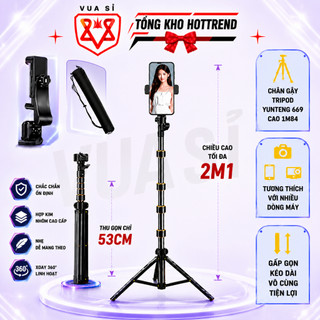 Chân Gậy Selfie Cao Cấp VUASI SG10 Giá Đỡ Điện Thoại , Chân Đèn Đa Năng Xoay 360° Kèm Túi Đựng