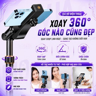 Chân Gậy Selfie Cao Cấp VUASI SG10 Giá Đỡ Điện Thoại , Chân Đèn Đa Năng Xoay 360° Kèm Túi Đựng