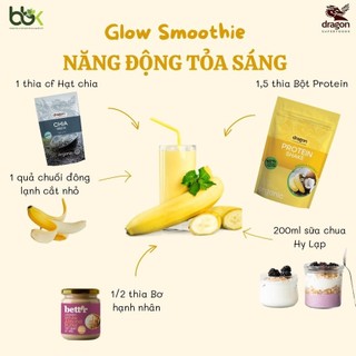 Bột Protein shake hữu cơ Dragon Superfoods đủ vị 450gr/ 500gr