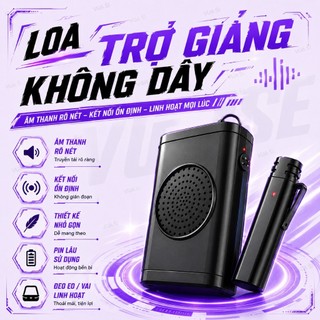 MIC TRỢ GIẢNG VUASI MIC THU ÂM KHÔNG DÂY CÀI ÁO KÈM LOA CÓ BLUETOOTH DẠY HỌC T57 THIẾT KẾ NHỎ GỌN