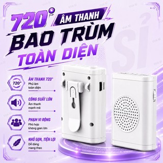 MIC TRỢ GIẢNG VUASI MIC THU ÂM KHÔNG DÂY CÀI ÁO KÈM LOA CÓ BLUETOOTH DẠY HỌC T57 THIẾT KẾ NHỎ GỌN