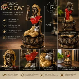 Tượng Trang Trí Mini 14x18cm Kiểu Dáng Truyền Thống Sang Trọng