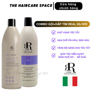 [Chính hãng] Combo Dầu gội + hấp tím Real Silve khử vàng và giữ màu dành cho tóc bạc, tóc tẩy nhuộm