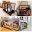 🐶GreenPets😸Chuồng Chó Nan Ống Chuồng lồng nuôi chó Sơn Tĩnh Điện Có bánh xe Dành chuồng chó lớn Size 60-125cm
