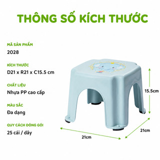 Ghế Đẩu Nhựa PP Chống Trượt Cho Bé Và Gia Đình GD146 - Ghế Đẩu Nhựa Mini Chống Trượt Chịu Lực
