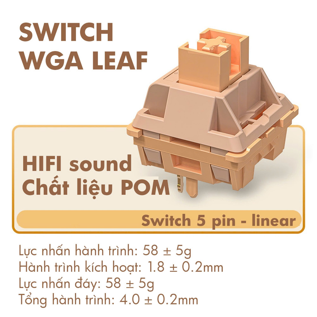 Switch bàn phím cơ WGA Leaf Switch