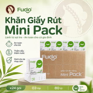Khăn Giấy Rút Mini từ Bột Tre Tự Nhiên,FUDO BAMBOO Tissue