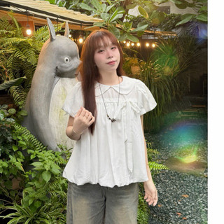 ÁO BABYDOLL BÂU SEN CỘT NƠ DỄ THƯƠNG VẢI ĐŨI HÀN