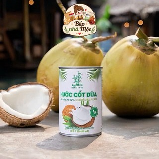 Nước cốt dừa Cream thơm béo hiệu Ba Cây Tre 400ml với độ béo 20-22%