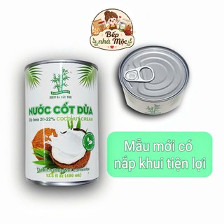 Nước cốt dừa Cream thơm béo hiệu Ba Cây Tre 400ml với độ béo 20-22%