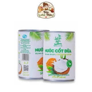 Nước cốt dừa Cream thơm béo hiệu Ba Cây Tre 400ml với độ béo 20-22%