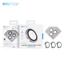 Cường Lực Camera Kuzoom Cho IPhone 12 13 14 15 16 17Promax / Pro / Plus Kính Schott AR Viền Kim Loại