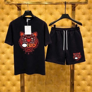 Bộ Đồ CỘc Nam Thể Thao Ken&Zo thêu Hổ  Cực Mê Cao cấp cho boy phố , Bộ Hè Ken.zo Nam chất vải 88%Cotton mềm mịn Mát 2026