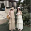 Váy Maxi Tầng Vải Vân Mây Mềm Mại - Đầm 2 Dây Suông Thanh Lịch