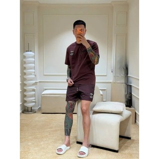 Bộ Quần Áo Nam Mùa Hè Chất Cotton Cao Cấp - Bộ Cộc Hè Nam Nữ Pa rris Tokyo Logo Thêu Siêu Đẹp cho boy phố 2026.
