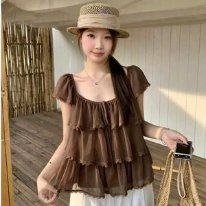 Áo Bèo Tầng Bèo Tầng Tay Nhún Cực Xinh