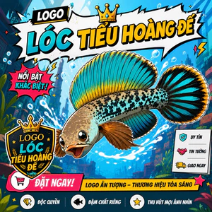 Logo Cá Lóc Tiểu Hoàng Đế - Mô Hình Cá Lóc Tiểu Hoàng Đế