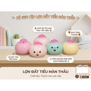 (Xả Kho) Lợn/Heo/Ống tiết kiệm bánh bao (Tiểu Màn Thầu) xinh xắn và ngộ Nghĩnh, đáng yêu làm quà tặng, trang trí...