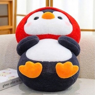 Gấu Bông Bunkit - Gấu Bông Chim Cánh Cụt Ôm Hoa Thú Nhồi Bông Mềm Mại Dễ Thương 30cm