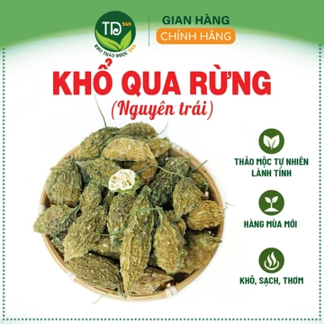 Khổ qua rừng sấy khô nguyên trái (Mướp đắng rừng sấy khô), hàng mùa mới, dùng pha trà, thanh nhiệt, ổn định đường huyết