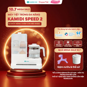 Máy Hâm Sữa Đun Nước Tiệt Trùng Sấy Khô Bình Sữa Đa Năng Tiện Lợi Kamidi Speed 2