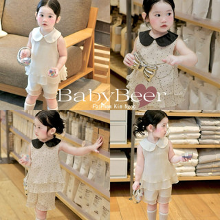{Chính Phẩm loại1} Set Áo + quần cổ sen sát nách cho bé_Chất Voan rất mềm (BabyBeer)