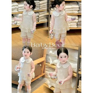 {Chính Phẩm loại1} Set Áo + quần cổ sen sát nách cho bé_Chất Voan rất mềm (BabyBeer)