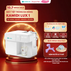 Máy Tiệt Trùng UV Bình Sữa kamidi Lux 1 Lấy Nước Tự Động Đa Năng Tích Hợp Đun Nước Pha Sữa Cho Bé