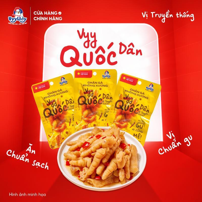 [MUA 30 TẶNG 10] Chân Gà Rút Xương VYY QUỐC DÂN 26G - Vị Cay Truyền Thống