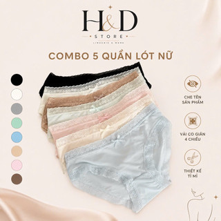 Set 10 Quần Lót Nữ Su Lạnh Không Lộ Viền, Co Giãn 4 Chiều, Mỏng Nhẹ Thoáng Mát