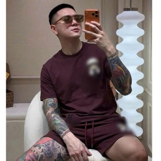 Bộ Quần Áo Mùa Hè Nam Hoạ Tiết Ông Già Siêu Chất - Bộ Cộc Hè Nam Nữ Thêu Logo Vạt Áo Cao Cấp hot boy phố 2026.