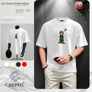 Áo Thun Nam Chepol Cao Cấp, In Họa Tiết Đẹp , Áo Phông Nam Chất Cotton, Co Giãn, 2 Chiều Có Bigsize 120kg - CPT250