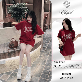 Áo Thun Nữ Chepol Cao Cấp, Form Rộng, In Chữ Nổi , Áo Phông Chất Cotton Co Dãn 4 chiều, Mềm Mịn, Dày Dặn- CP_x9055