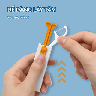 [Combo 1+1] Hộp Đựng Tăm Chỉ Nha Khoa PERcare Tự Động Cao Cấp Tiệt Trùng Nhỏ Gọn Tiện Lợi An Toàn 10 chiếc