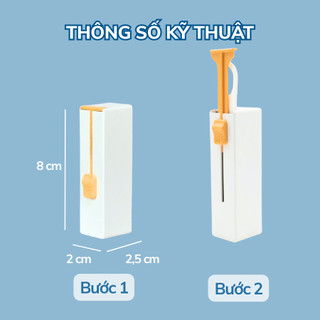 [Combo 1+1] Hộp Đựng Tăm Chỉ Nha Khoa PERcare Tự Động Cao Cấp Tiệt Trùng Nhỏ Gọn Tiện Lợi An Toàn 10 chiếc