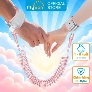 Dây đai vòng đeo tay dắt bé đi dạo phản quảng có khóa an toàn chống lạc MySun SafeLink