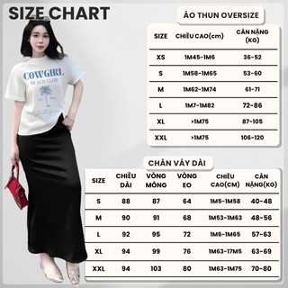 Bộ Áo Phông Nữ Chepol Form Rộng, In Chữ, Cổ Tròn, Phối Chân Váy, Chất Cotton( Áo Thun Trắng + Chân Váy Đuôi Cá )CP_10398