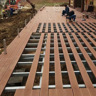 Thanh sàn gỗ nhựa ngoài trời 3D-dài 1m45 chịu nước - chịu nắng - chịu lực-chịu nhiệt độ cao