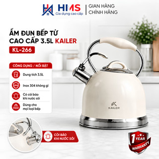 Ấm Đun Nước Siêu Tốc Kailer KL-266 3.5L Có Còi Báo Dùng Mọi Loại Bếp - Gia Dụng HMS